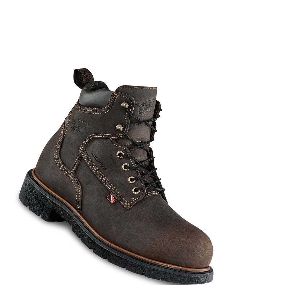 Black / Brown Men\'s Red Wing DynaForce® 6-inch Insulated, Waterproof Safety Boots | AU294TCE