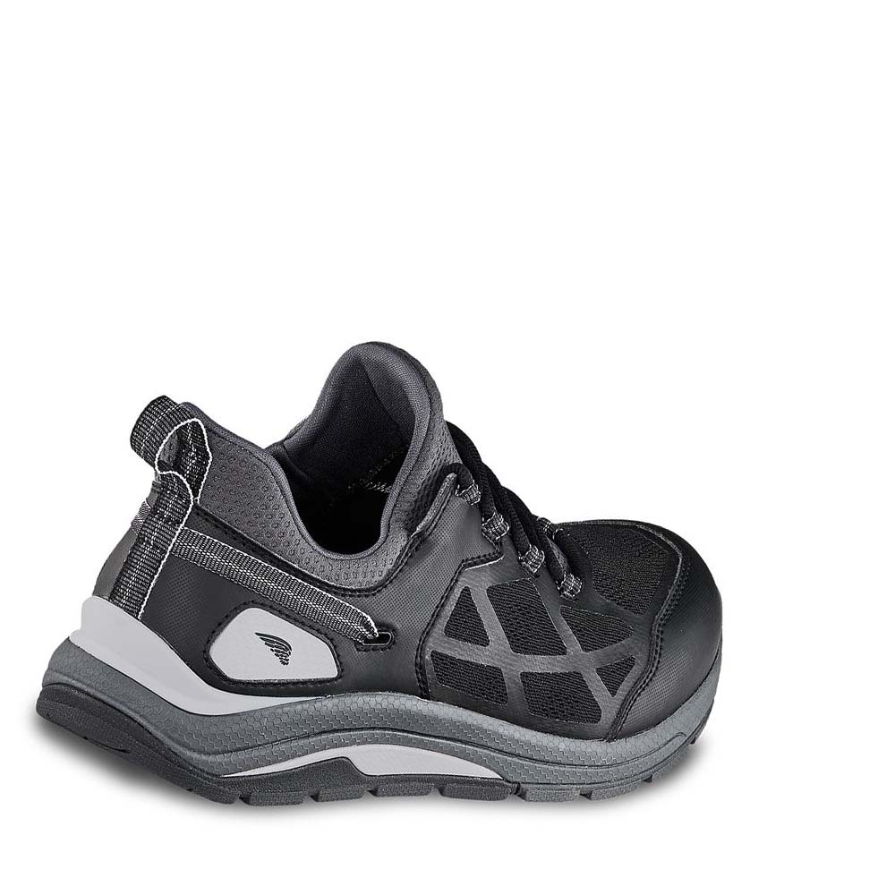 Black / Grey Men's Red Wing CoolTech™ Soft Toe Athletic Work Safety Shoes | AU200XYU