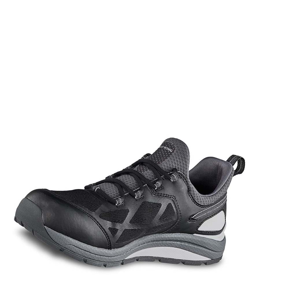 Black / Grey Men's Red Wing CoolTech™ Soft Toe Athletic Work Safety Shoes | AU200XYU