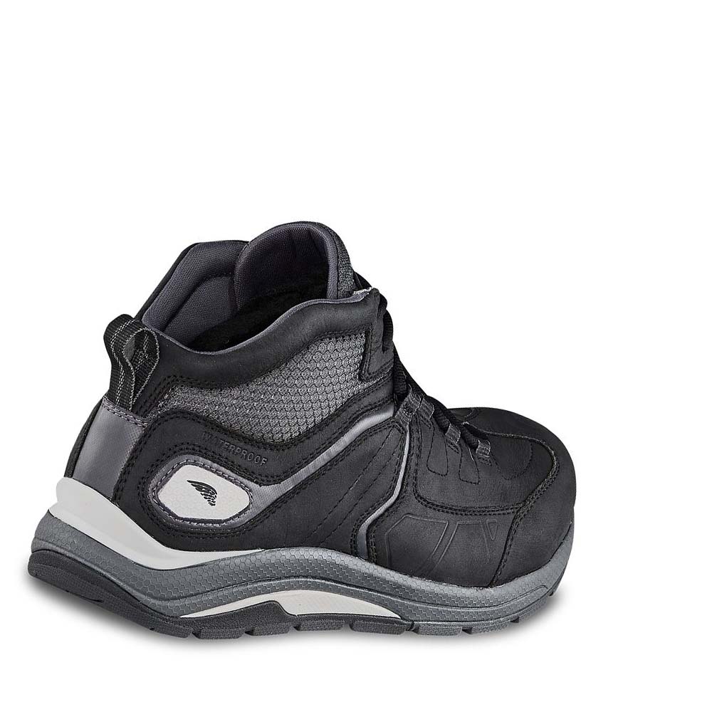 Black Men's Red Wing CoolTech™ Athletics Waterproof, Safety Toe Work Shoes | AU178JPQ