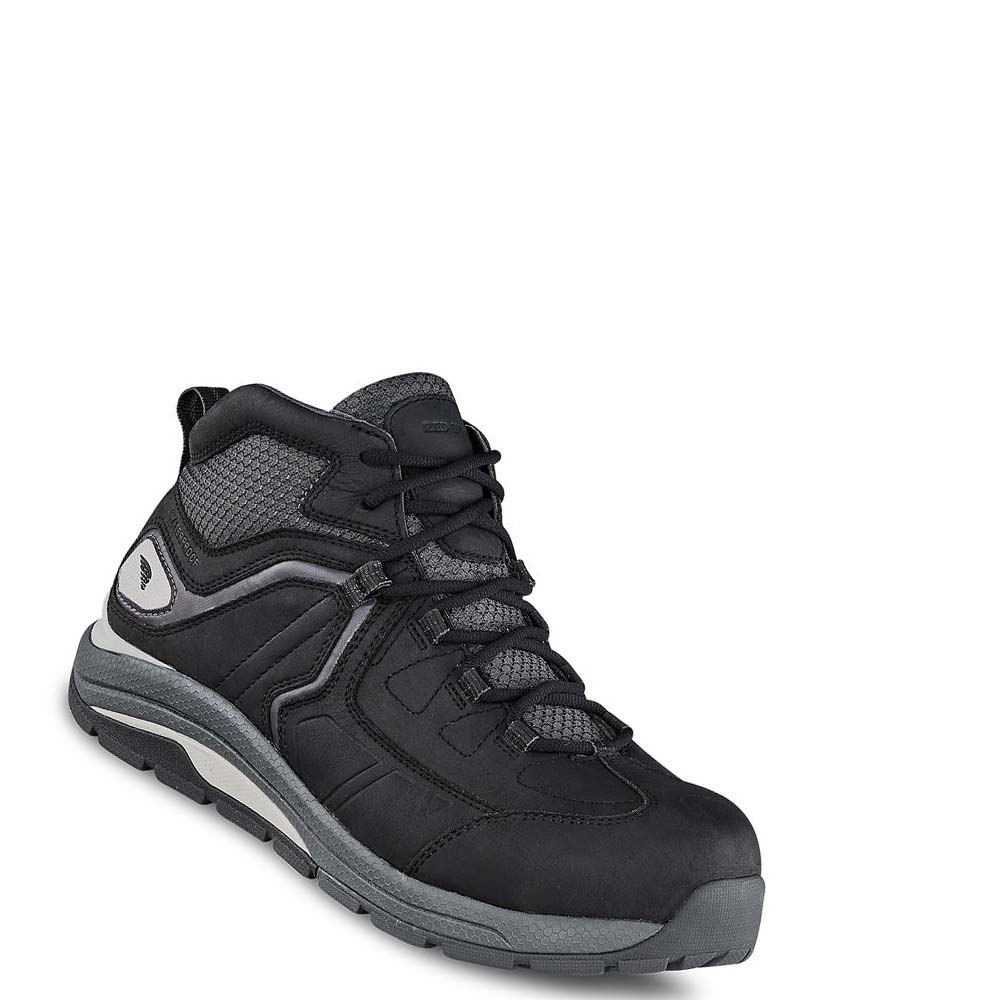 Black Men\'s Red Wing CoolTech™ Athletics Waterproof, Safety Toe Work Shoes | AU178JPQ