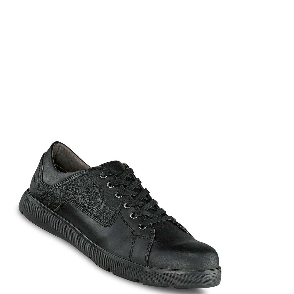 Black Men\'s Red Wing Zero-G Lite LEATHER Oxfords Shoes | AU195MQZ