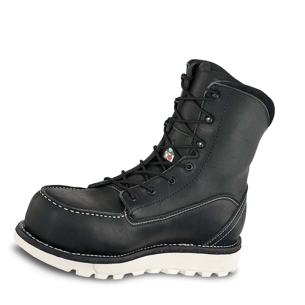 Black Women's Red Wing Traction Tred Lite 8-inch Waterproof CSA Safety Boots | AU149ZUT