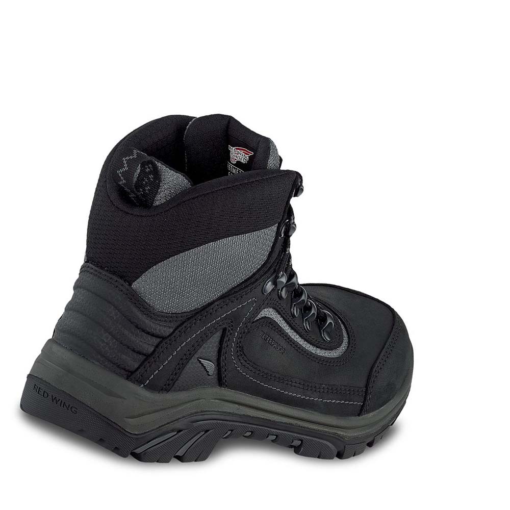 Black Women's Red Wing Tradeswoman 6-inch Waterproof Safety Boots | AU146VRW