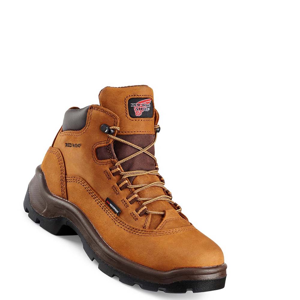 Brown Women\'s Red Wing FlexBond 5-inch Safety Toe Waterproof Boots | AU158AHK