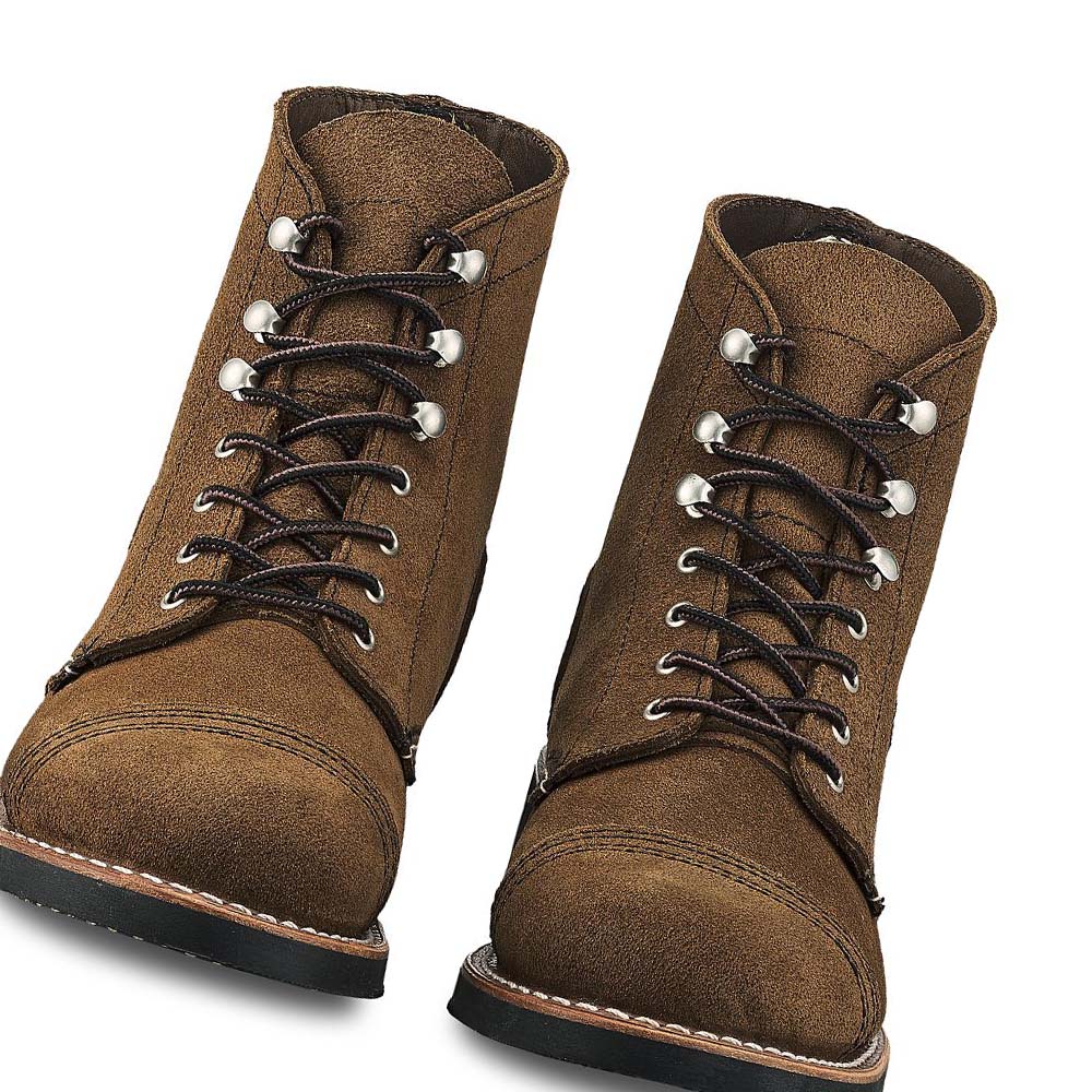 Brown Women's Red Wing IRON RANGER Heritage Short in Acampo Leather Boots | AU13MQZ