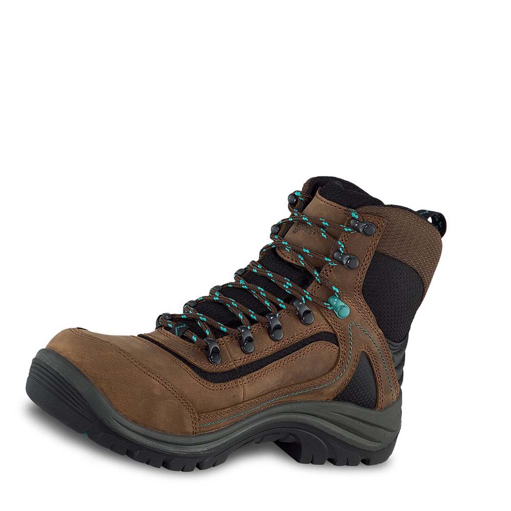 Brown Women's Red Wing Tradeswoman 6-inch Waterproof Safety Boots | AU148XYU