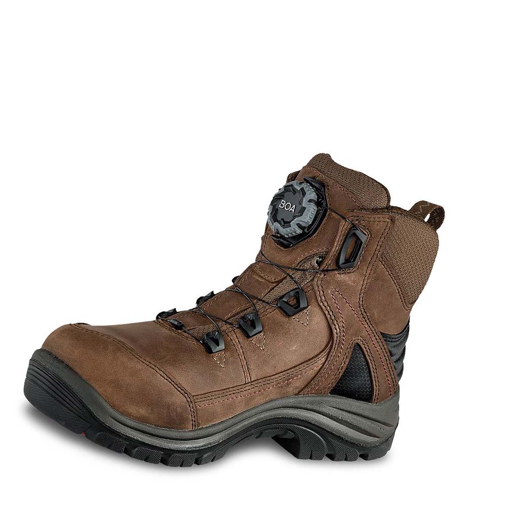 Brown Women's Red Wing Tradeswoman 6-inch Waterproof CSA Safety Boots | AU153HAP