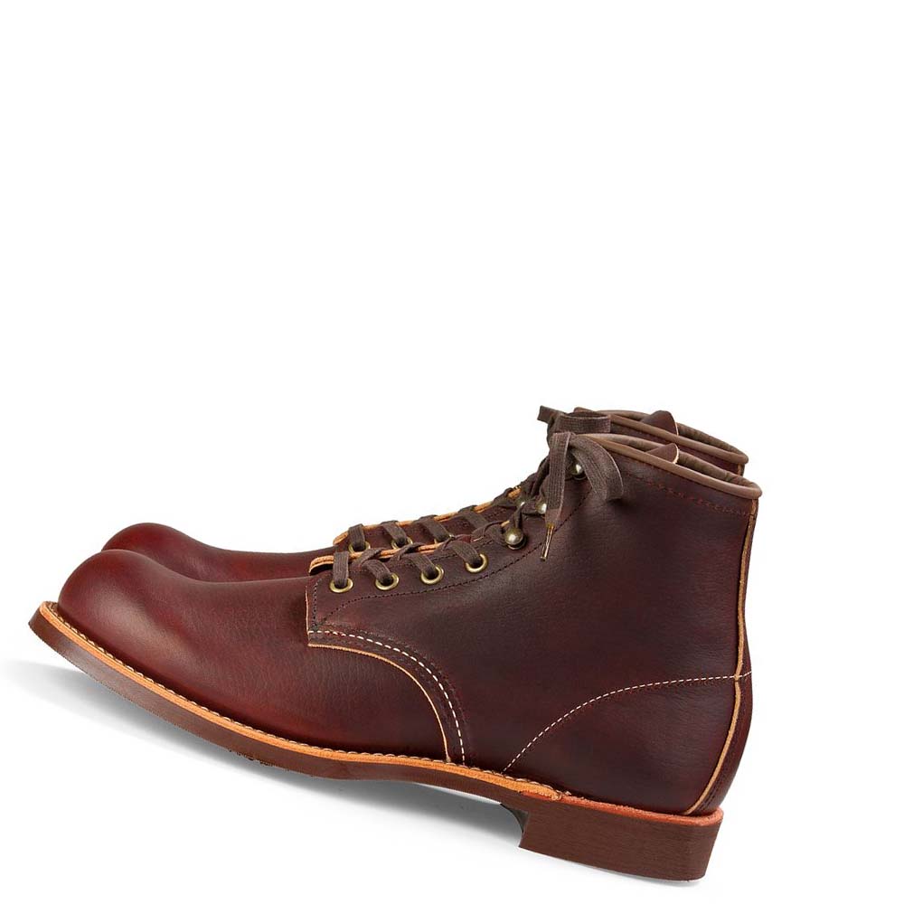 Burgundy Men's Red Wing Blacksmith Heritage 6-Inch in Oil-Slick Leather Boots | AU210AHK