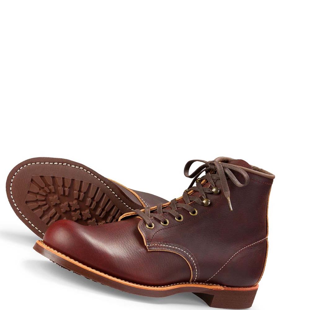 Burgundy Men\'s Red Wing Blacksmith Heritage 6-Inch in Oil-Slick Leather Boots | AU210AHK