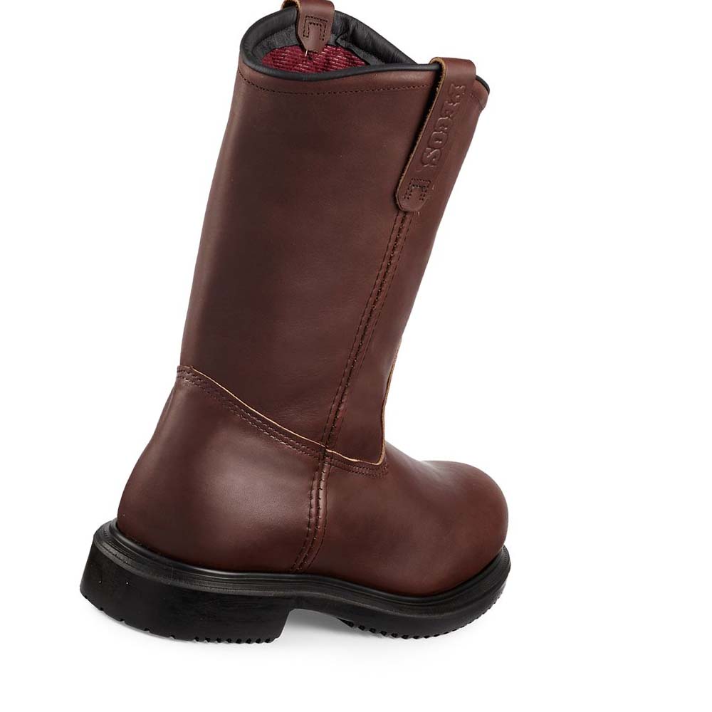 Burgundy Men's Red Wing SuperSole® 11-inch Insulated Safety Toe Pull On Boots | AU229KOR