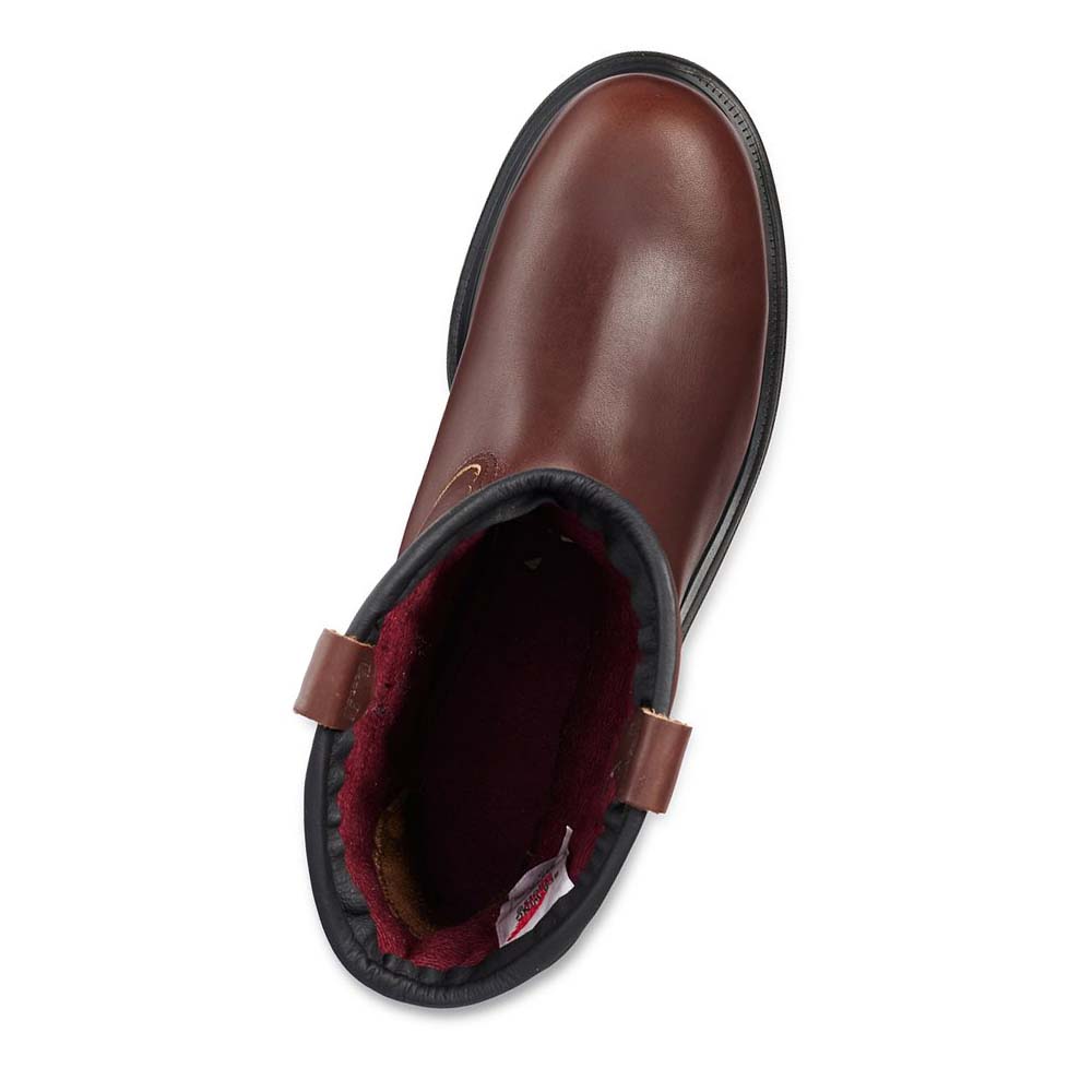 Burgundy Men's Red Wing SuperSole® 11-inch Insulated Safety Toe Pull On Boots | AU229KOR