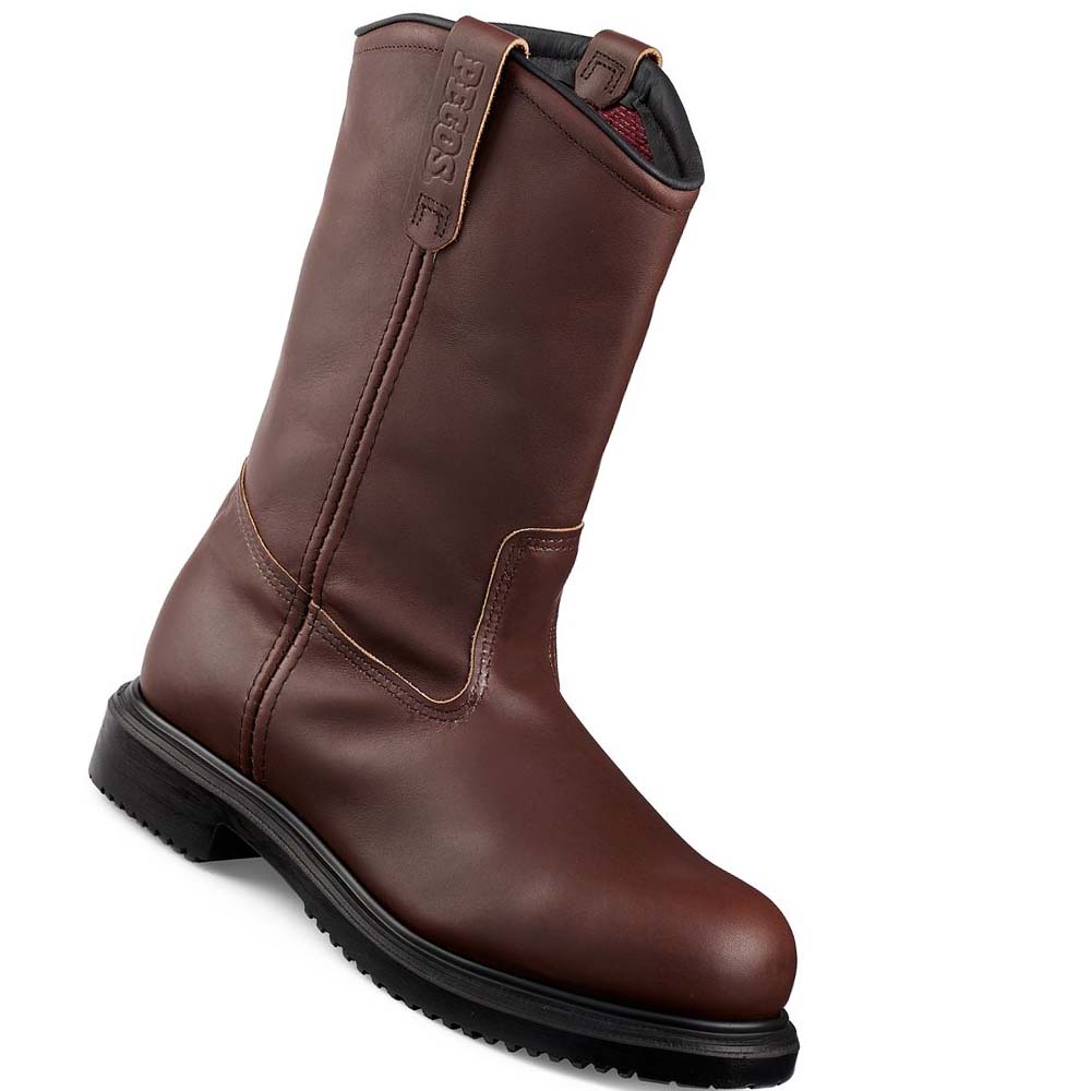 Burgundy Men\'s Red Wing SuperSole® 11-inch Insulated Safety Toe Pull On Boots | AU229KOR