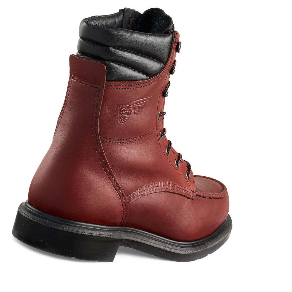 Burgundy Men's Red Wing SuperSole® 8-inch CSA Soft Toe Work Boots | AU84UZG