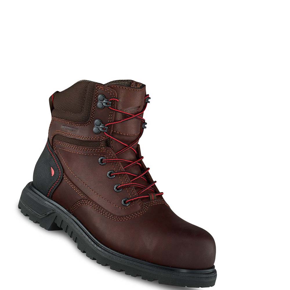 Burgundy Women\'s Red Wing Brnr XP 6-inch Waterproof Safety Boots | AU143MQZ