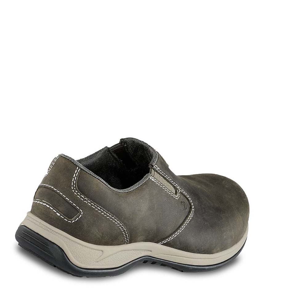 Olive Women's Red Wing ComfortPro Safety Toe Slip-On Shoes | AU103FDN