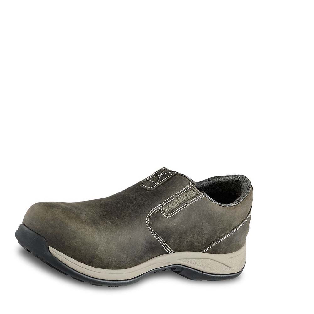 Olive Women's Red Wing ComfortPro Safety Toe Slip-On Shoes | AU103FDN