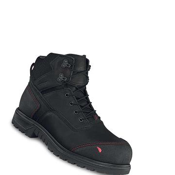 Black Men's Red Wing Brnr XP 6-inch Safety Toe Waterproof Boots | AU398TCE