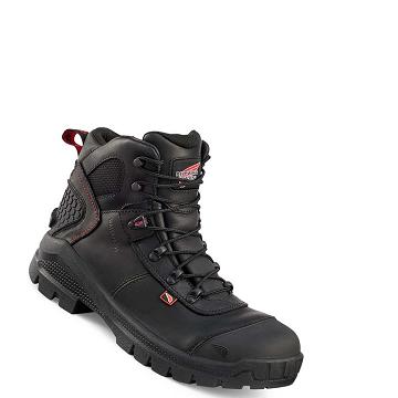 Black Men's Red Wing Crv™ 6-inch Safety Toe Waterproof Boots | AU48JPQ