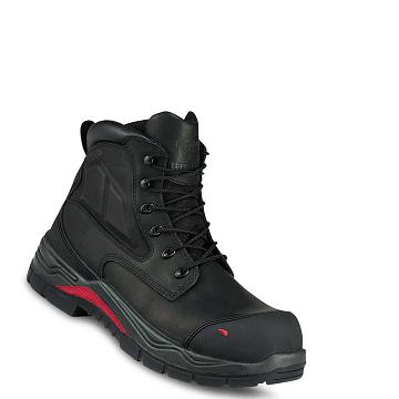 Black Men's Red Wing King Toe® ADC 6-inch Waterproof Safety Boots | AU323WNB