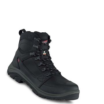 Black Men's Red Wing Tradesman 6-inch Side-Zip, Waterproof, CSA Safety Toe Waterproof Boots | AU402QMA