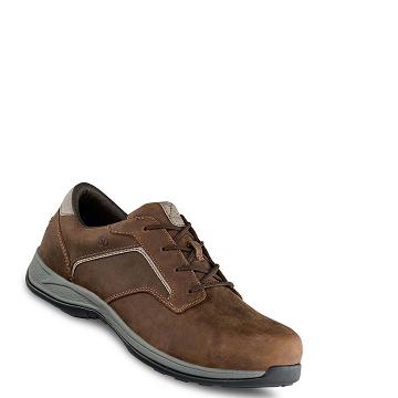 Brown Men's Red Wing ComfortPro Safety Toe Oxfords Shoes | AU18XYU