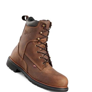 Brown Men's Red Wing DynaForce® 8-inch Safety Boots | AU296EBC