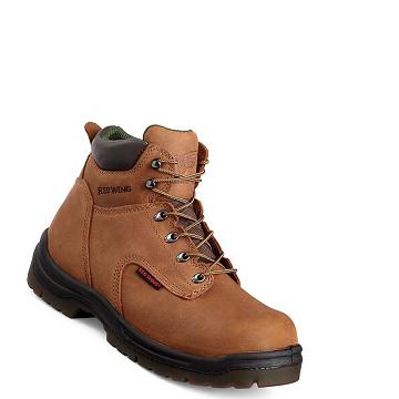 Brown Men's Red Wing King Toe® 6-inch Safety Boots | AU279ZUT