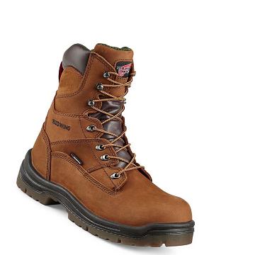 Brown Men's Red Wing King Toe® 8-inch Insulated, Safety Toe Waterproof Boots | AU352NWY