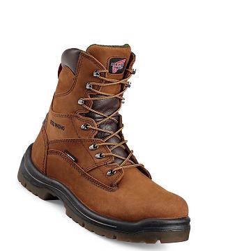 Brown Men's Red Wing King Toe® 8-inch Soft Toe Waterproof Boots | AU354VRW