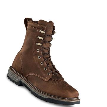 Brown Men's Red Wing Rio Flex 8-inch Waterproof, Safety Boots | AU343ILH