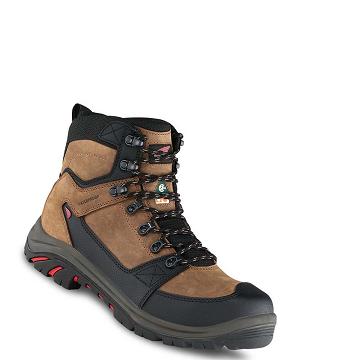 Brown Men's Red Wing Tradesman 6-inch CSA Safety Toe Waterproof Boots | AU404NWY