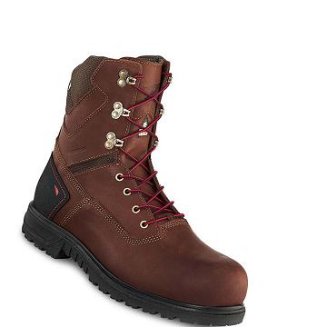 Burgundy Men's Red Wing Brnr XP 8-inch CSA Safety Toe Waterproof Boots | AU60TCE