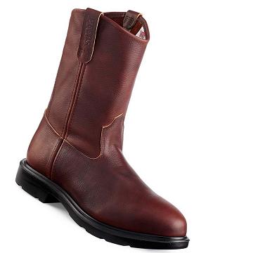 Burgundy Men's Red Wing SuperSole® 11-inch CSA Safety Toe Pull On Boots | AU22JPQ