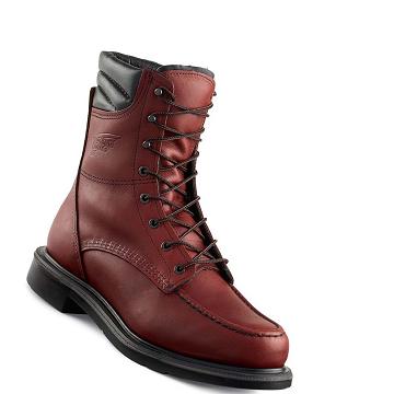 Burgundy Men's Red Wing SuperSole® 8-inch CSA Soft Toe Work Boots | AU84UZG