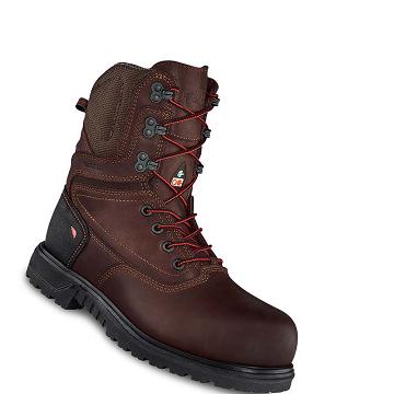 Burgundy Women's Red Wing Brnr XP 8-inch Waterproof, CSA Safety Toe Work Boots | AU166EBC