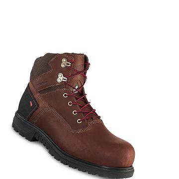 Coffee Men's Red Wing Brnr XP 6-inch CSA Safety Toe Waterproof Boots | AU61RVD