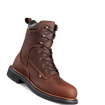 Coffee Men's Red Wing DynaForce® 8-inch Waterproof Safety Boots | AU290OKI