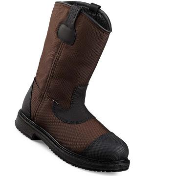 Coffee Men's Red Wing MaxBond 12-inch Waterproof Safety Toe Pull On Boots | AU235SGL