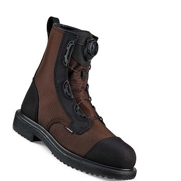 Coffee Men's Red Wing MaxBond 8-inch BOA® CSA Safety Toe Waterproof Boots | AU426EBC