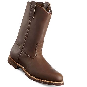 Coffee Men's Red Wing NailSeat 11-inch Soft Toe Pull On Boots | AU23HAP