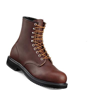 Coffee Men's Red Wing SuperSole® 8-inch Safety Boots | AU300NWY