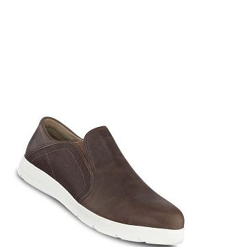 Taupe Men's Red Wing Zero-G Lite Safety Toe Slip On Shoes | AU184AHK